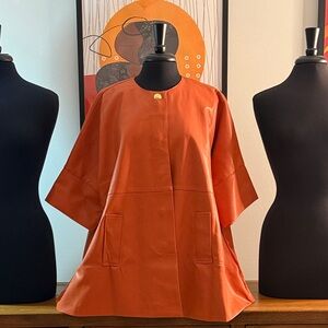Elegant Orange Women's Jacket